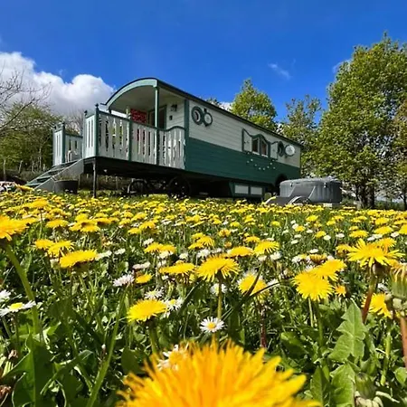 Vakantieboerderij Gites Les Perouilles - La Roulotte Climatisee Avec Jacuzzi Et Piscine Hors Sol De Josepha Puymiclan